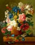 Paulus Theodorus van Brussel - Flowers in a Vase
